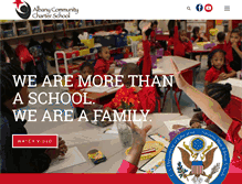 Tablet Screenshot of albanycommunitycs.org
